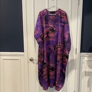 Beautiful Purple and Pink Patterned Dress
